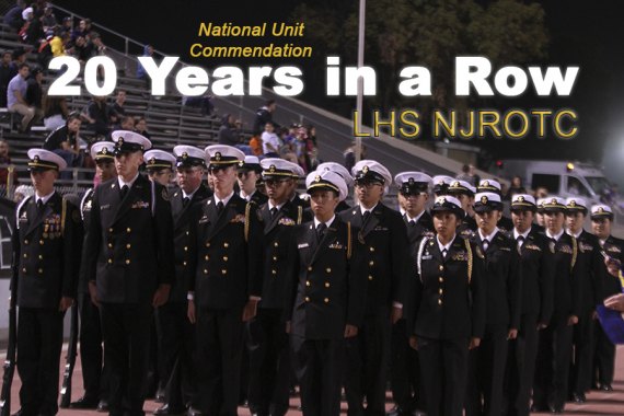 NJ ROTC cadets at Friday's football game.